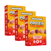 SNACKMODE, Protein Fruit Snacks, Strawberry & Raspberry, 30 Count