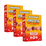 SNACKMODE, Protein Fruit Snacks, Strawberry & Raspberry, 30 Count